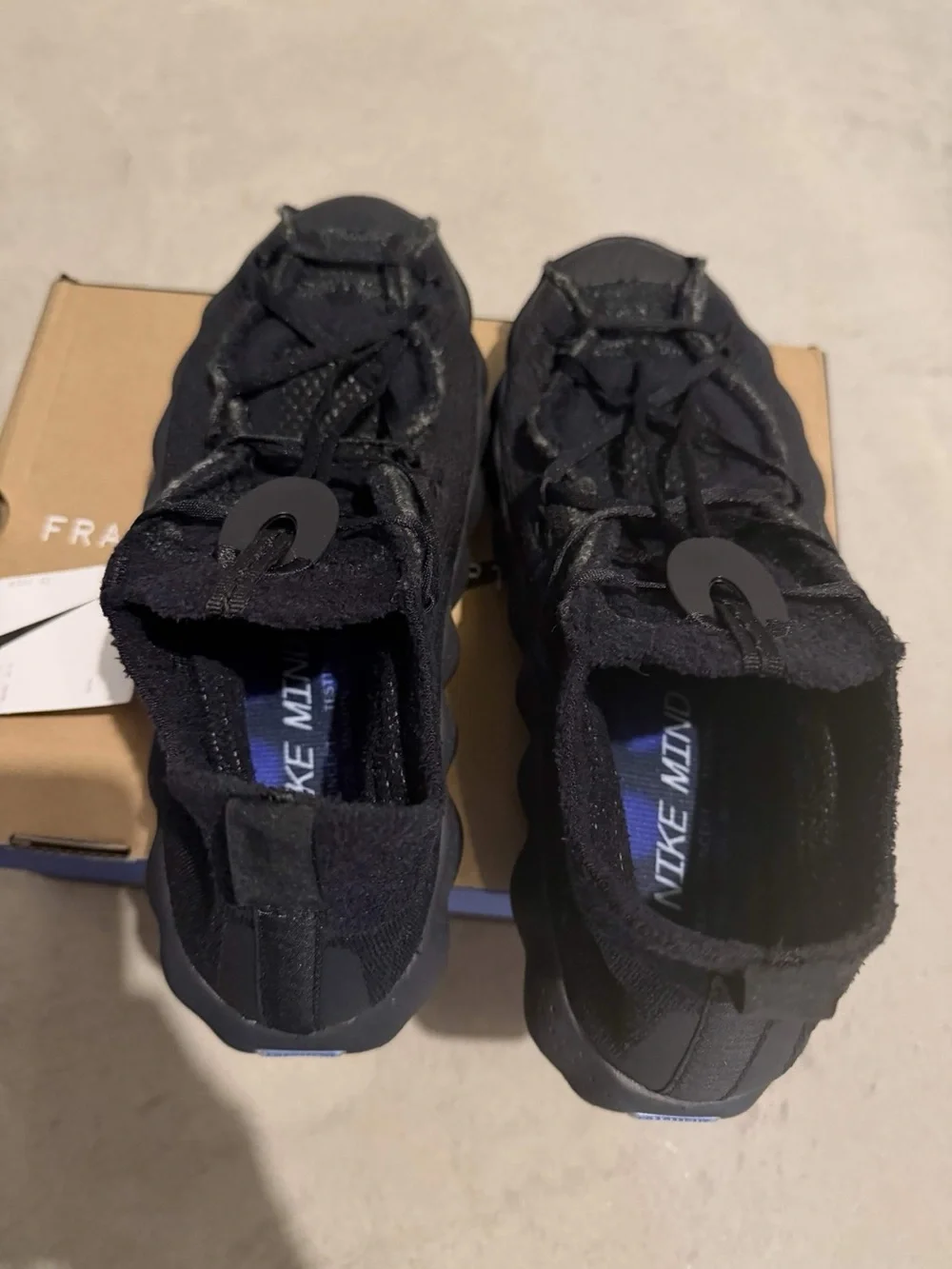 Nike x Fragment Mind 002 Black Sneakers Size 10